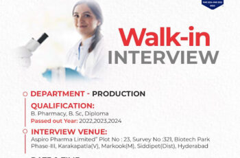 Asprio Walk In Interview For Production