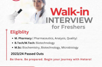 Hetero Walk In Interview For Fresher