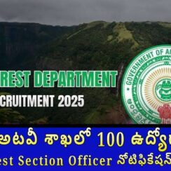 🌳 ఏపీ అటవీ శాఖలో 100 ఉద్యోగాలు | Forest Section Officer నోటిఫికేషన్ 2025 🔥