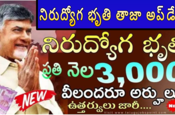 💰 నిరుద్యోగ భృతి తాజా అప్‌డేట్ – నెలకు ₹3,000!