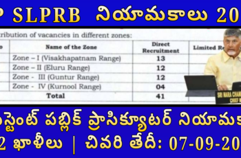 🚨 AP SLPRB అసిస్టెంట్ పబ్లిక్ ప్రాసిక్యూటర్ నియామకాలు 2025 – 42 ఖాళీలు | చివరి తేదీ: 07-09-2025 🚨