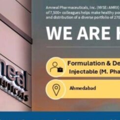 M.Pharm Freshers Wanted – Formulation & Development (Injectables) @ Annual Pharmaceuticals