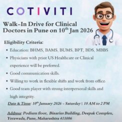 Clinical Doctors Walk-In Interview | Cotiviti Pune | Jan 10, 2026