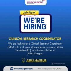 Career Opportunity: Support EC Submissions as a Clinical Research Coordinator Career Opportunity: Support EC Submissions as a Clinical Research Coordinator