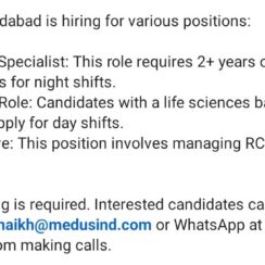 Hiring for RCM and Healthcare Billing Positions in Ahmedabad – Medusind Hiring for RCM and Healthcare Billing Positions in Ahmedabad – Medusind