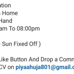 Hiring Now: Work From Home Role | 11am-8pm Shift | Sat-Sun Off | Salary 35-40K