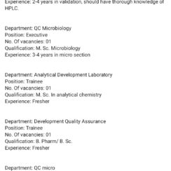 VerGo Pharma Goa Hiring Executives & Trainees in Quality Control, Microbiology, and QA