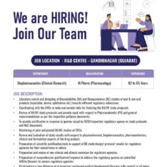 Torrent Pharma Recruitment: BA/BE Studies & Clinical Research Role | Gandhinagar Location