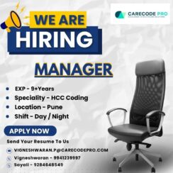 Hiring: HCC Coding Manager in Pune – 9+ Years Experience Required | Apply Now