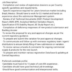 Team Leader Regulatory Affairs Opening at Aculife Healthcare – Apply Now for Ahmedabad Location