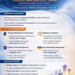 Director – Operations (CHC/FQHC) Job in Chennai, Ahmedabad & Mumbai | Medusind Careers Director – Operations (CHC/FQHC) Job in Chennai, Ahmedabad & Mumbai | Medusind Careers