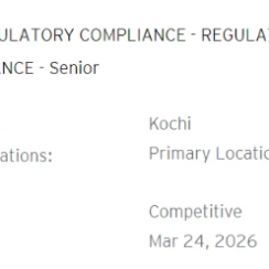 🎯 Pharma & IT Jobs | EY Hiring Regulatory Compliance Senior ✅