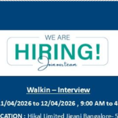 📢 Latest Pharma Jobs | Hikal Recruitment for QC, Warehouse & Production 🚀