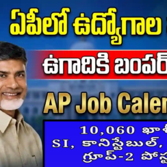 📅 AP Govt Job Calendar 2026: 10,060 ఖాళీలు | SI, కానిస్టేబుల్, గ్రూప్-1, గ్రూప్-2 పోస్టులు