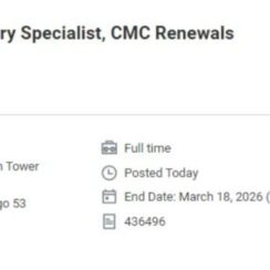GSK Hiring Regulatory Specialist CMC Renewals 2026