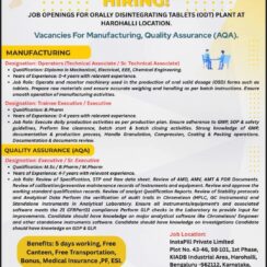 InstaPill Hiring 2026: ODT Plant Jobs in Harohalli – Manufacturing & QA Openings