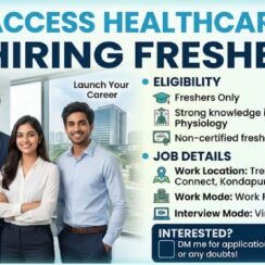 “Access Healthcare Hiring Freshers 2026 | Work From Office | Hyderabad” “Access Healthcare Hiring Freshers 2026 | Work From Office | Hyderabad”