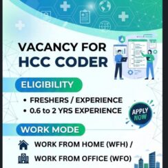HCC Coder Job Openings 2026 | Work From Home / Office | Freshers & Experienced (0.6–2 Years) | Apply Now