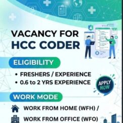 Hiring HCC Coder 2026: Freshers & Experienced | Work from Home / Office | Apply Now