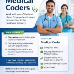 Infinx Hiring Medical Coders: Healthcare RCM Jobs with Great Career Growth | Apply Now