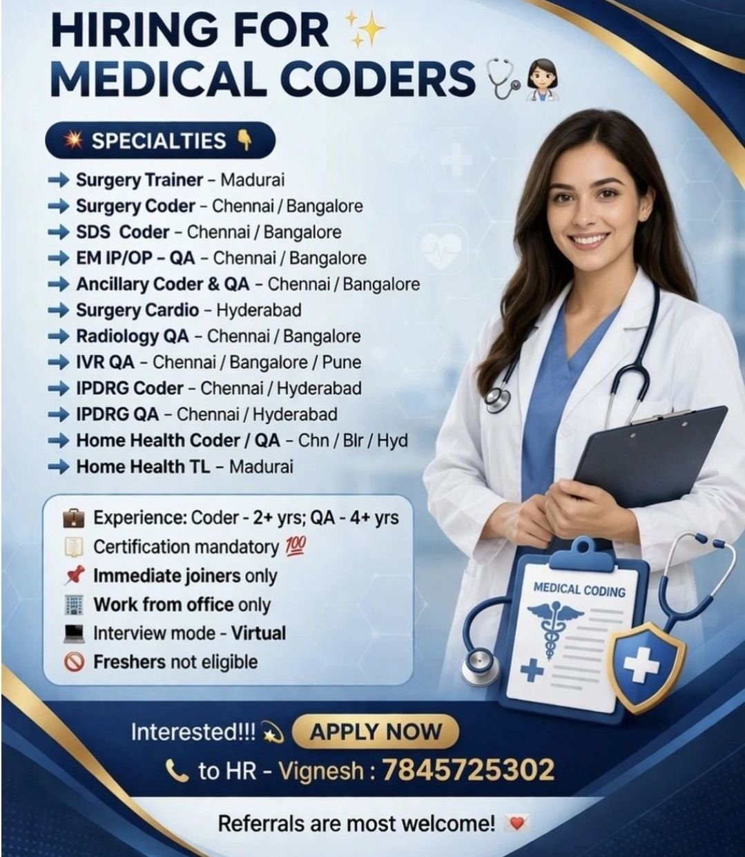 Medical Coding Jobs 2026 | Surgery, SDS, E/M, IP DRG, Radiology & More ...