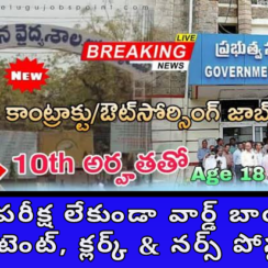 🏥 AP GGH Jobs 2026 | రాత పరీక్ష లేకుండా వార్డ్ బాయ్స్, అకౌంటెంట్, క్లర్క్ & నర్స్ పోస్టులు – Apply Online Now 🏥 AP GGH Jobs 2026 | రాత పరీక్ష లేకుండా వార్డ్ బాయ్స్, అకౌంటెంట్, క్లర్క్ & నర్స్ పోస్టులు – Apply Online Now