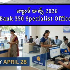 🏦 బ్యాంక్ జాబ్స్ 2026 🔥 | Indian Bank 350 Specialist Officer పోస్టులు | ఎలా Apply చేయాలి?