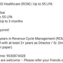 AVP US Healthcare RCM Jobs 2026 | Mumbai | Up to 55 LPA | 15+ Years Experience