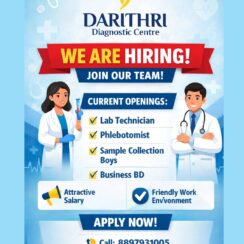 Lab Technician, Phlebotomist, Sample Collection, Business BD – Hyderabad (Moula-Ali) – Attractive Salary – Walk-In / Apply Now