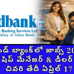 💼 ఇండ్ బ్యాంక్‌లో జాబ్స్ 2026 📢 | రిలేషన్‌షిప్ మేనేజర్ & డీలర్ పోస్టులు | చివరి తేదీ ఏప్రిల్ 17