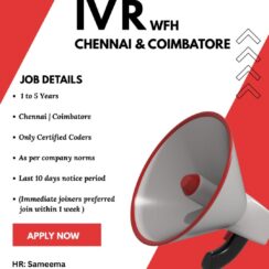 Medical Coding Jobs in Chennai & Coimbatore | 1-5 Years Experience | Certified Coders | Immediate Joining