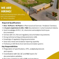 ADL Documentation Specialist – HPLC, GC & Regulatory Compliance Expert