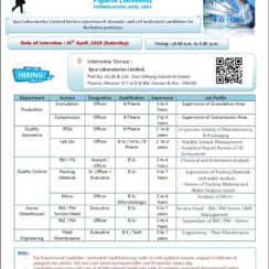 Walk-In Interview @ Ipca Laboratories (Silvassa) – OSD Formulation Unit | 18th April 2026