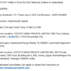 Cotiviti Hyderabad Walk-in Drive 2026 for HCC Coders | Uppal Location