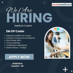 Medical Coder Jobs Chennai & Coimbatore | WFO | Virtual Interview | Hiring Now