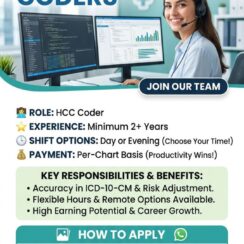 HCC Medical Coder Jobs – Work From Home, Per-Chart Pay