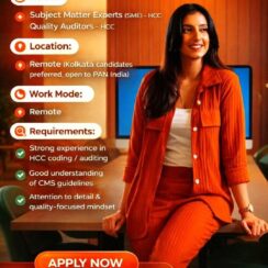 HCC Quality Auditor & SME – Remote (Kolkata Preferred) – Xeroictech – CMS Guidelines Expert