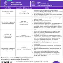 Dr. Reddy’s Career Expo 2026 – OSD Packing & Engineering – Visakhapatnam (April 12) – Blister Packing, Instrumentation, Process Mechanical