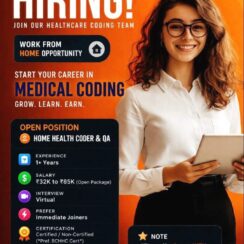 Home Health Coder & QA – Remote (Chennai, Mumbai, Hyderabad, Trichy) – 1+ Yr Exp – ₹32K–₹85K – Virtual Interview