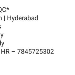 Radiology QC (3.5+ Years Exp) – Chennai, Pune, Salem, Hyderabad – Certification Mandatory – Immediate Joiners