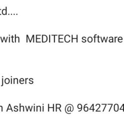 AR Caller (MEDITECH Experience) – ACN Health Care (Bangalore) – Immediate Joiners