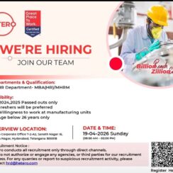 Walk-In – HR Freshers (MBA/MHRM) – Hetero (Hyderabad) – 2024/2025 Passouts Only – Age Below 26 – April 19, 2026