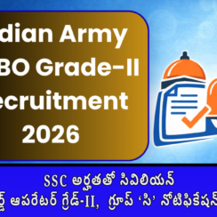 Indian Army CSBO Grade-II Group C Notification 2026 | 190 Vacancies | SSC Qualification | 18-25 Years | Salary ₹21,700-₹69,100