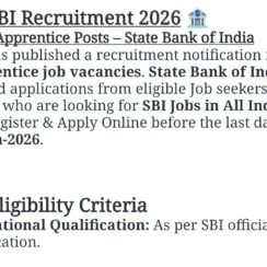 SBI Apprentice Recruitment 2026 | 7150 Vacancies | All India | Apply Online Before 08 June | Bank Jobs
