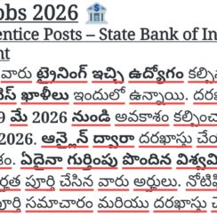 SBI Jobs 2026 | 7150 Apprentice Posts | Any Degree Eligible | ₹15,000 Stipend | Apply Online 19 May to 8 June