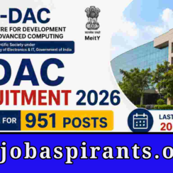 C-DAC Recruitment 2026 | 951 Project Staff Posts | Project Manager, Engineer, Technician | Online Apply | Last Date 30 June