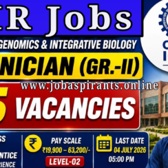 CSIR IGIB Technician Recruitment 2026 | 15 Posts | Starting Salary ₹39,970 | Apply Online