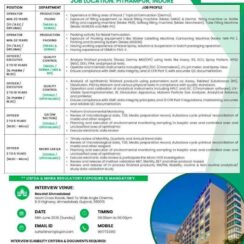 Lupin Walk-In Interview on 14 June 2026 in Ahmedabad for QC, QA and Production Departments
