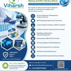 Regulatory Affairs Services | Dossier DMF Preparation | Viharsh Life Science