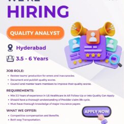 Quality Analyst Job Hyderabad | US Healthcare AR Follow-Up | Ascent Group